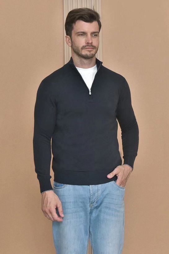 Кашемировый свитер Brunello Cucinelli Premium - Black Grey