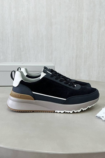 Замшевые кроссовки Brunello Cucinelli Premium - Black   