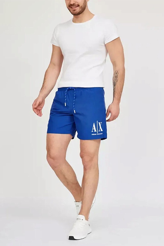 Мужские синие шорты Armani Exchange