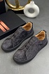 Замшевые кроссовки Zegna Triple Stitch
