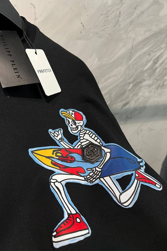 Мужская белая футболка Philipp Plein Hawaii