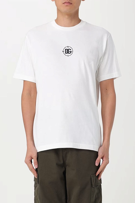 Мужская футболка Dolce & Gabbana Marina print - White