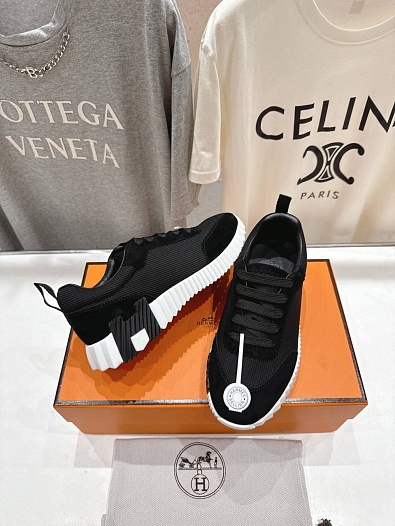 Женские кроссовки Hermes Bouncing  premium - Black   