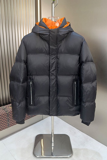 Мужской пуховик Zegna чёрного цвета   