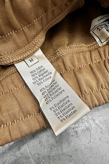 Мужские спортивные штаны Hermes бежевого цвета   