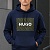 Тёмно-синее мужское худи Hugo Boss Dreeman logo-print