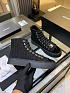 Женские комбинированные кроссовки Chanel High Top premium