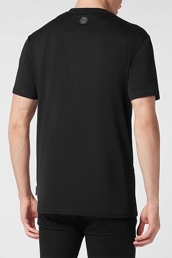 Мужская чёрная футболка Philipp Plein Teddy Bear   