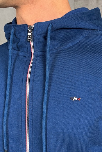 Утеплённый костюм на флисе Paul & Shark синего цвета   