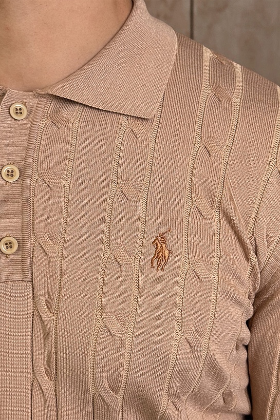 Мужское бежевое поло Роlо Ralрh Lаurеn