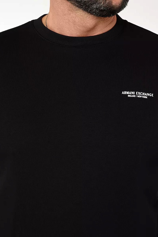 Мужской чёрный свитшот Armani Exchange