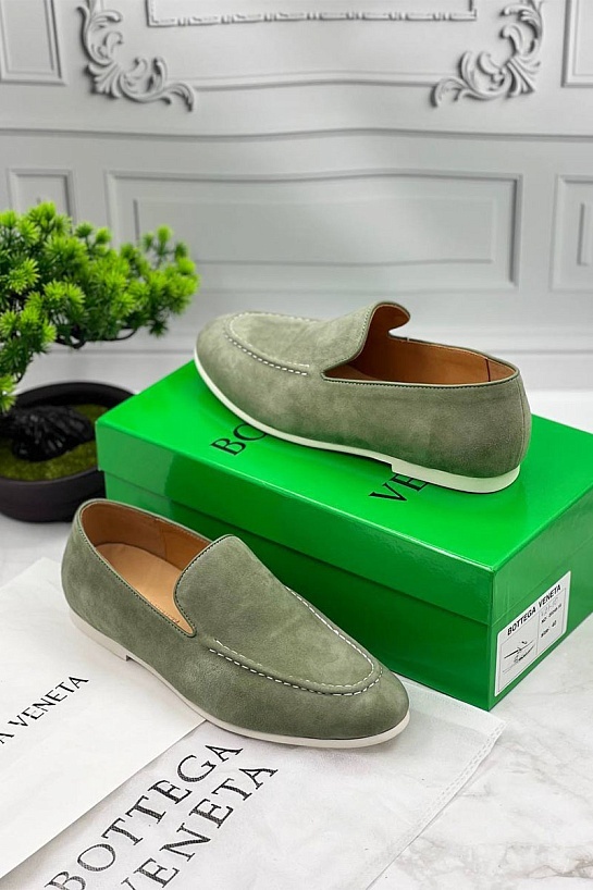 Мужские замшевые лоферы Bottega Veneta