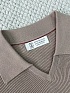 Мужское бежевое поло Brunello Cucinelli Premium