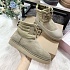 Женские ботинки UGG Classic Mini Lace-Up - Beige