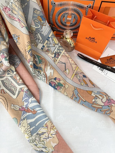 Платок Hermes Academia Hippica premium 140x140 см   
