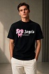 Оверсайз футболка Palm Angels Heart Sprayed Palm Beach