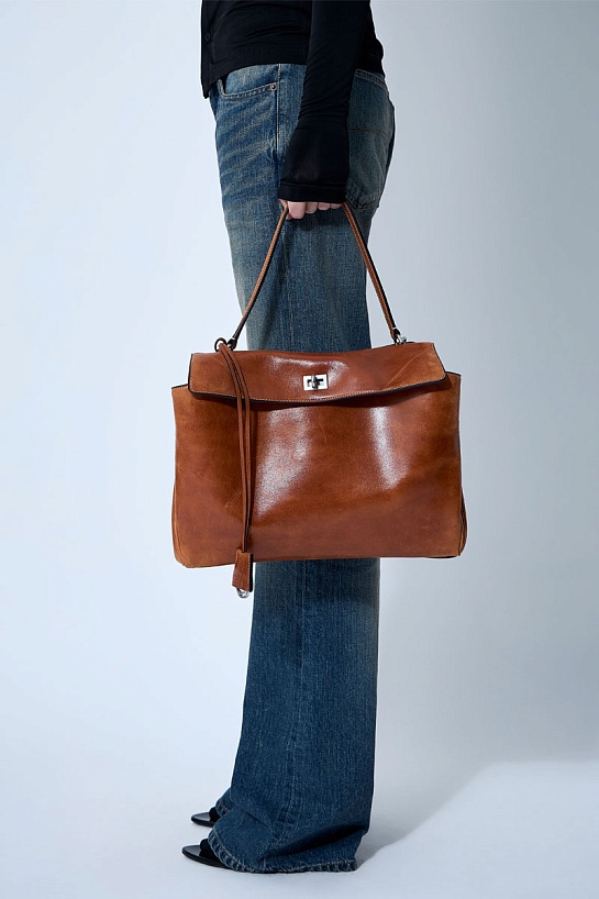Кожаная сумка Balenciaga Rodeo Medium 35x25 см