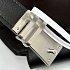 Кожаный ремень Hermes Elan Pocket 24x12 см - Black / Silver