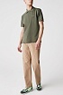 Мужское тёмно-зелёное поло Lacoste Classic Fit