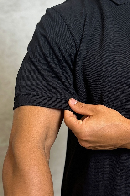 Классическое чёрное поло Dior CD Icon