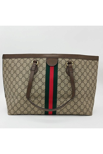 Сумка Gucci GG Ophidia medium tote with Web 40x28 см   