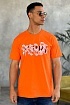 Оранжевая оверсайз футболка Amiri