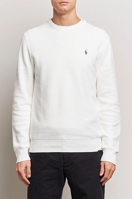Мужской джемпер Polo Ralph Lauren pony-embroidered - White
