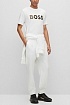 Футболка белого цвета Hugo Boss monogram-filled
