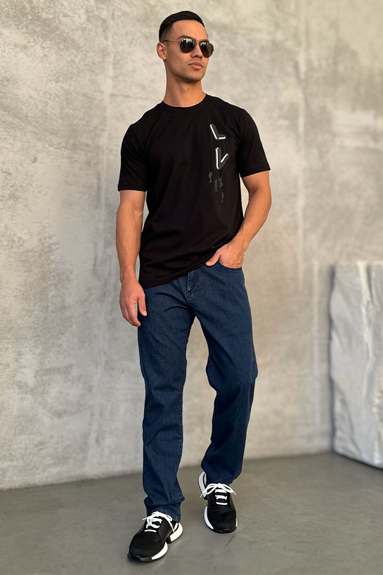 Мужские джинсы светло-синего цвета Brioni regular fit