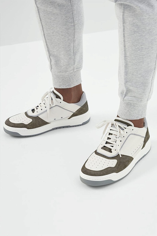 Мужские комбинированные кроссовки Brunello Cucinelli