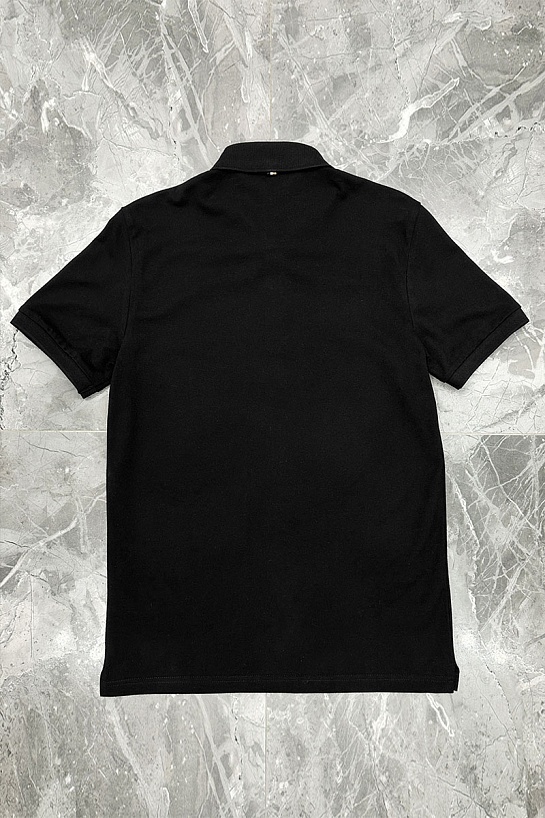 Чёрное поло Hugo Boss x Matteo Berrettini