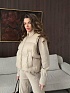 Женский костюм тройка на флисе Schiaparelli premium - Beige