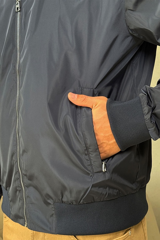 Мужская тёмно-синяя куртка Dolce & Gabbana