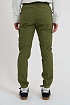 Мужские зелёные джоггеры с патчем Stone Island