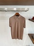 Мужское коричневое поло Loro Piana premium