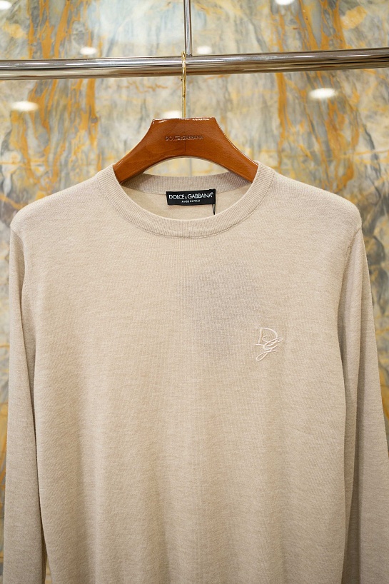 Мужской бежевый джемпер Dolce & Gabbana premium