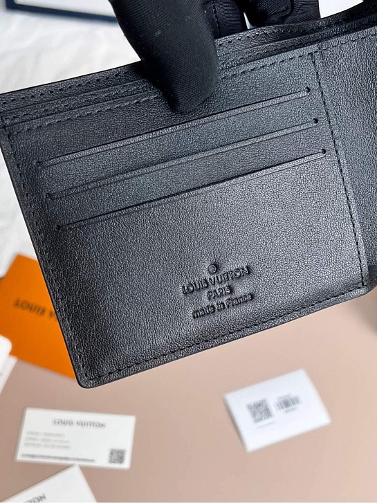 Кожаный кошелёк Louis Vuitton Premium 11x9x2 см