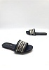 Женские шлепанцы Dior Dway Slide Embroidered Cotton