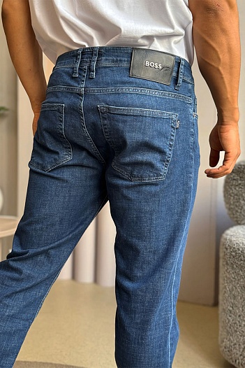 Мужские джинсы синего цвета Hugo Boss regular fit   
