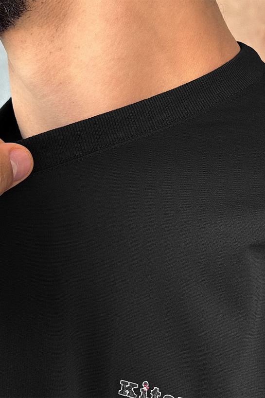 Мужская чёрная футболка Kiton