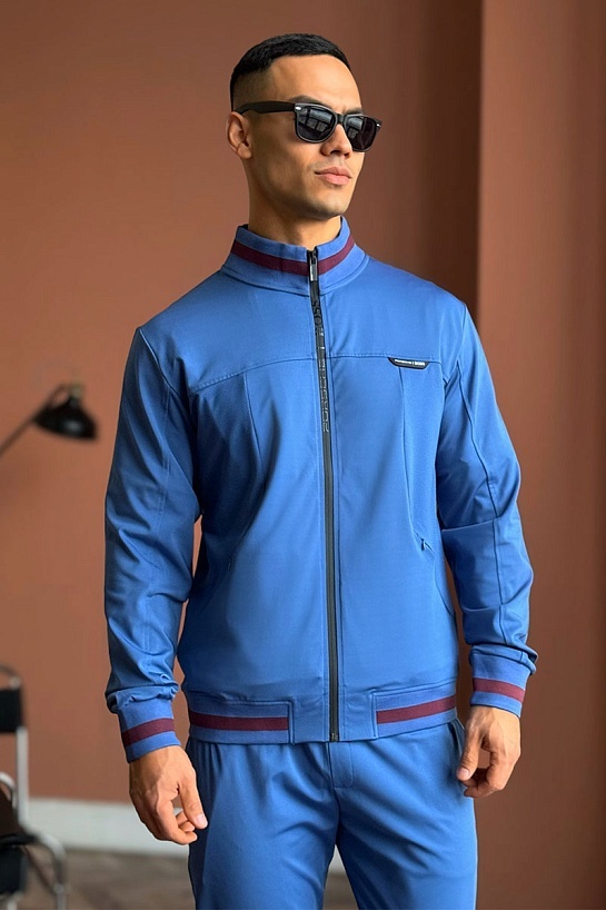Мужская синяя кофта Hugo Boss x Porsche
