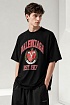Оверсайз футболка Balenciaga est.1917 - Black