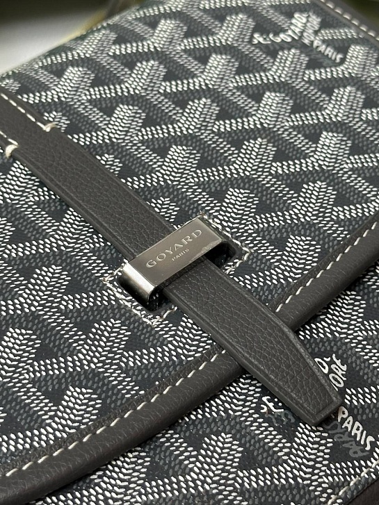 Кожаная сумка Goyard Belvedere Messenger PM premium 22x17x6 см