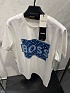 Футболка белого цвета Hugo Boss logo-print
