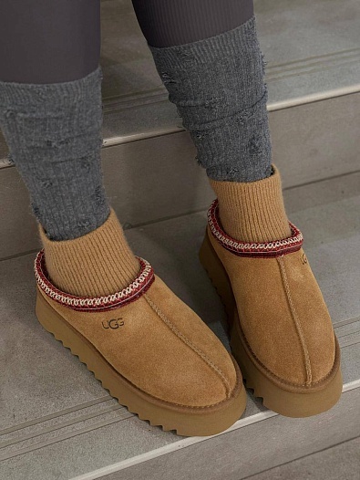 Женские ботинки UGG Classic Mini Cresent - Chestnut   