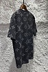 Чёрная оверсайз футболка Louis Vuitton Monogram