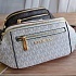 Кожаная поясная сумка Michael Kors Mott 33x16 см - White