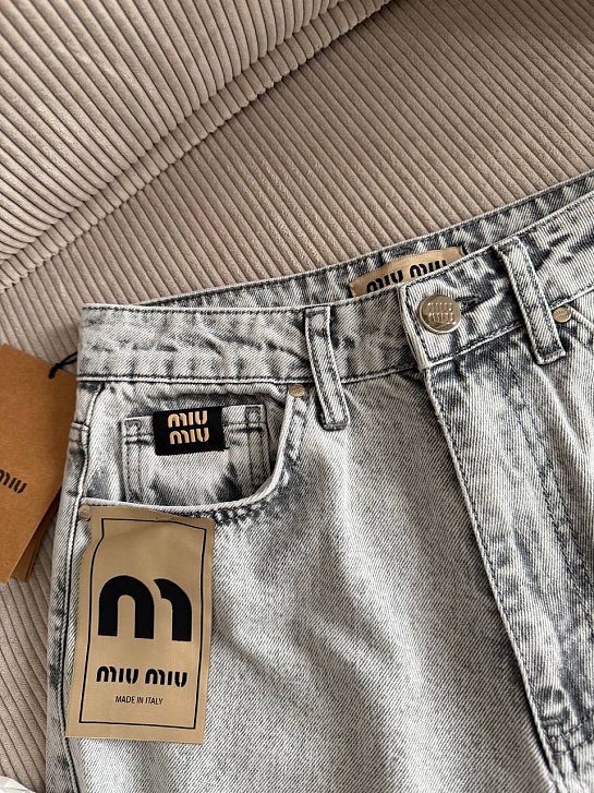Женские синие джинсы MIU MIU premium