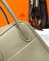Женская кожаная сумка Hermes Lindy Premium 26x18x13 см - Beige