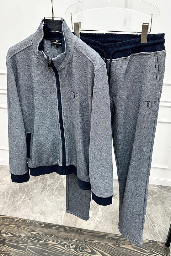 Мужской костюм Trussardi embroidered logo - Grey